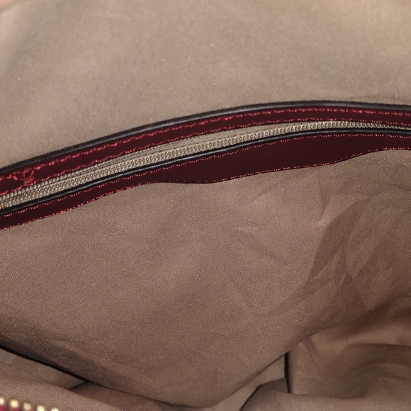 Red python style handbag purse Never Used - Picture 5 of 5